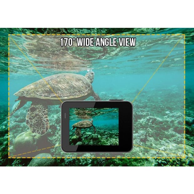 Sports Action Camera 4K Waterproof Touch Screen Remote Control 32GB Image 5
