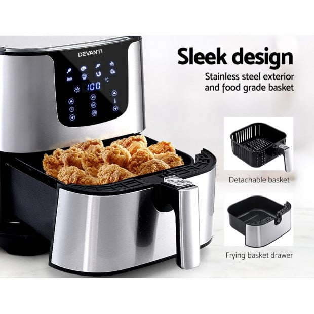 Air Fryer 7L LCD Fryers Oil Free Oven Airfryer Kitchen Healthy Cooker Image 6