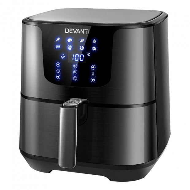 Air Fryer 7L LCD Fryers Oven Airfryer Kitchen Cooker Stainless Steel Image 3