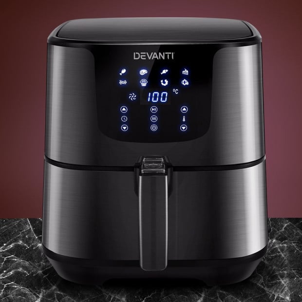 Air Fryer 7L LCD Fryers Oven Airfryer Kitchen Cooker Stainless Steel Image 7