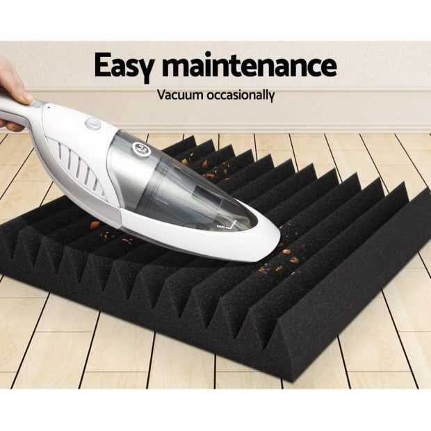 40pcs Studio Acoustic Foam Wedge 30x30CM Black Image 5