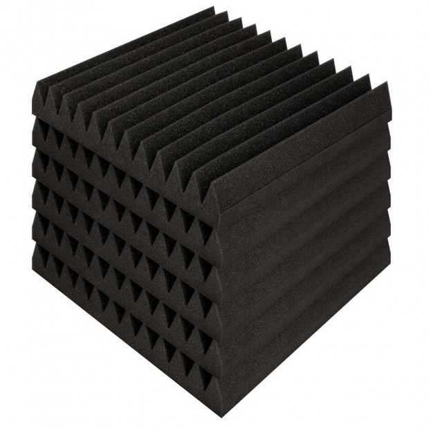 40pcs Studio Acoustic Foam Wedge 30x30CM Black