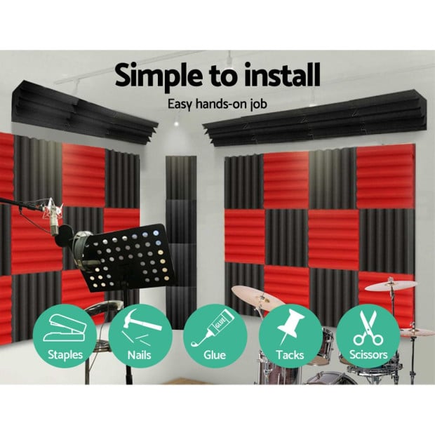 40pcs Studio Acoustic Foam Corner Bass Trap Sound Absorption Image 7
