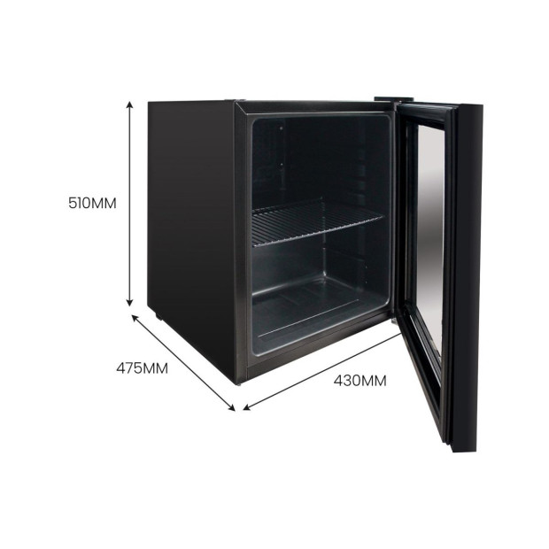 Airflo 46L Glass Door Bar Fridge AFF046 Image 4