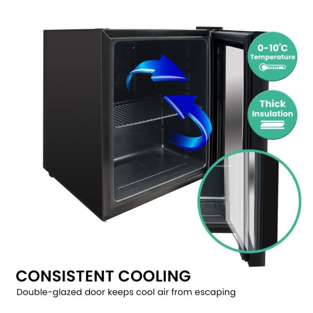 Airflo 46L Glass Door Bar Fridge AFF046 Image 6