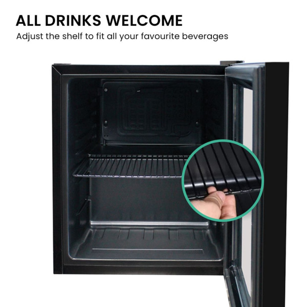 Airflo 46L Glass Door Bar Fridge AFF046 Image 7