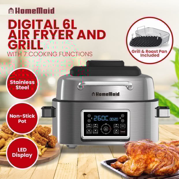 Homemaid Digital 6L Air Fryer and Grill Image 8