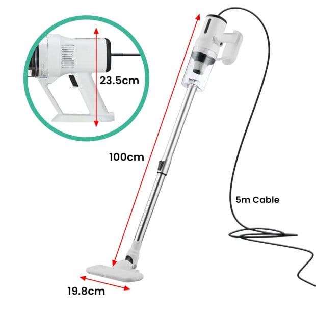 Airflo Handheld Continuous Stick Vacuum Cleaner Set Image 3