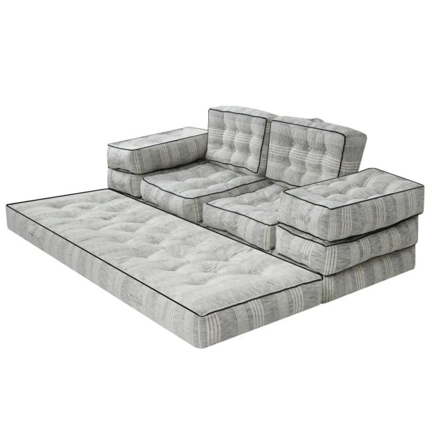 Agura Modular Sofa and Lounges – 10pc Fabric Lounge Suite Image 5