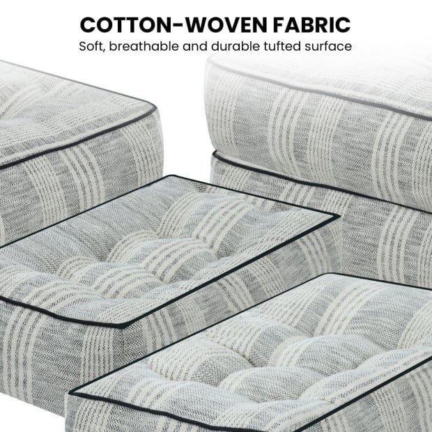 Agura Modular Sofa and Lounges – 10pc Fabric Lounge Suite Image 8