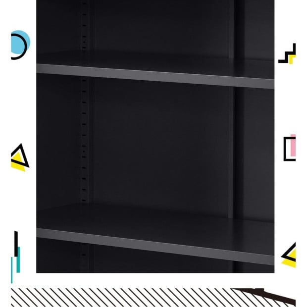 Buffet Sideboard Locker Metal Storage Cabinet - Sweetheart Charcoal Image 6