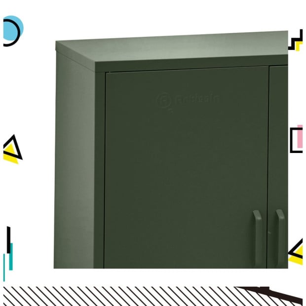 Buffet Sideboard Locker Metal Storage Cabinet - Sweetheart Green Image 3