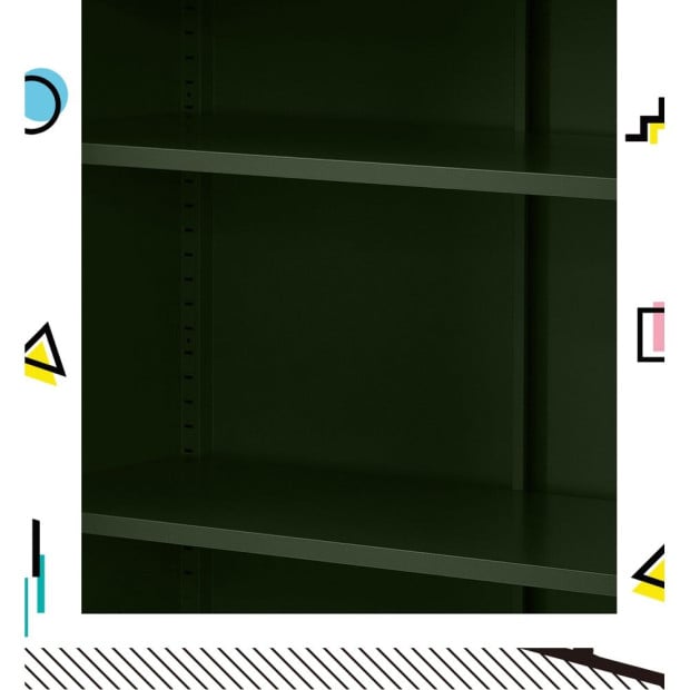 Buffet Sideboard Locker Metal Storage Cabinet - Sweetheart Green Image 6