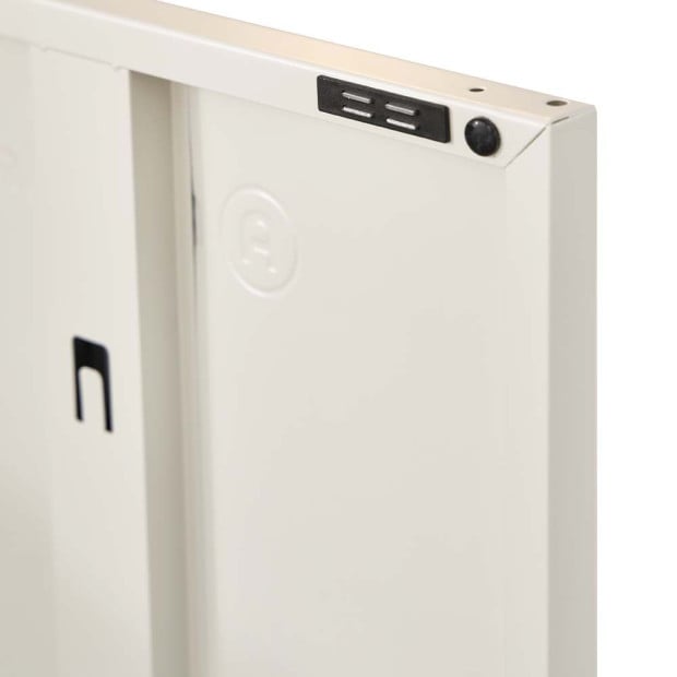 Sweet Metal Locker Storage Shelf Organizer Cabinet Sideboard White Image 5