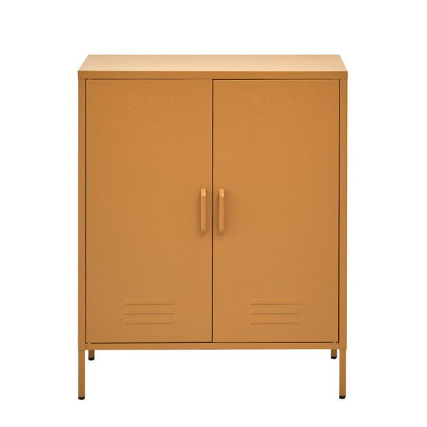 Sweet Metal Locker Storage Shelf Organizer Cabinet Sideboard Yellow
