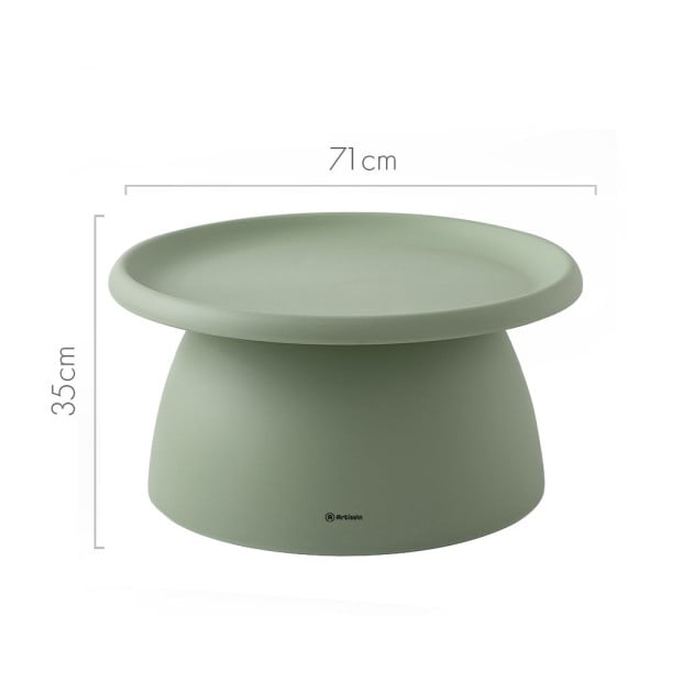Coffee Table Mushroom Nordic Round Large Side Table 70CM Green Image 2