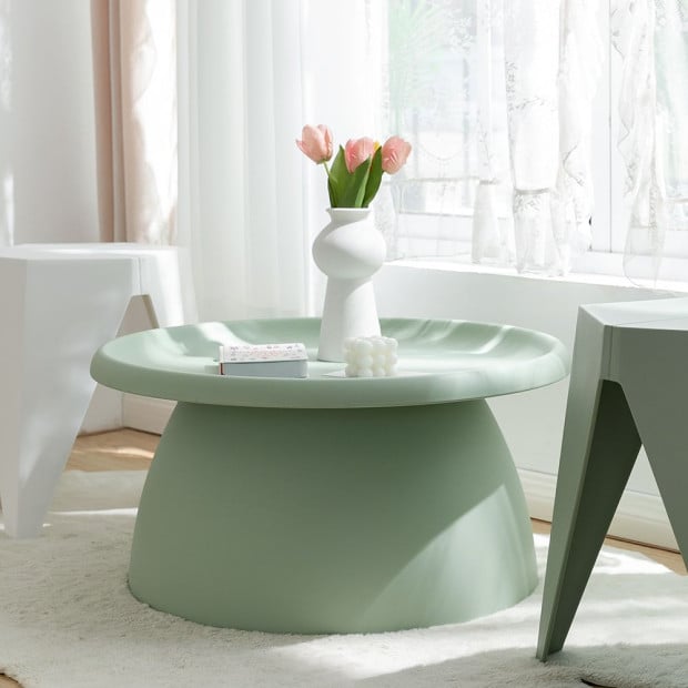 Coffee Table Mushroom Nordic Round Large Side Table 70CM Green Image 5