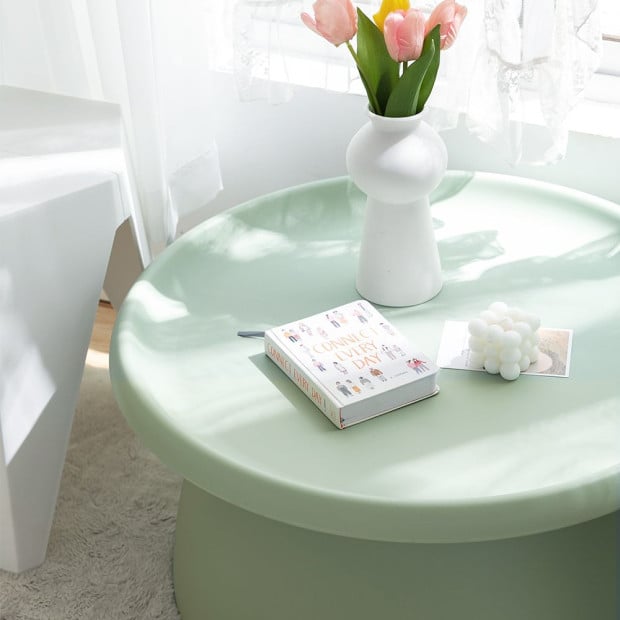 Coffee Table Mushroom Nordic Round Large Side Table 70CM Green Image 6