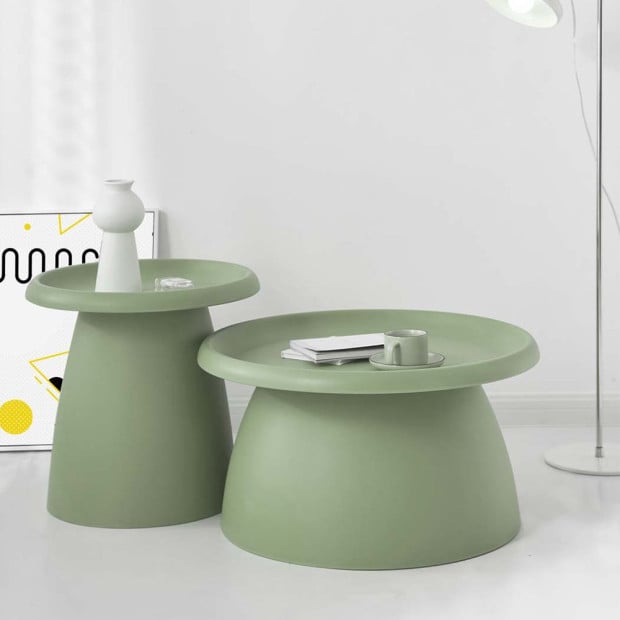 Coffee Table Mushroom Nordic Round Large Side Table 70CM Green Image 8