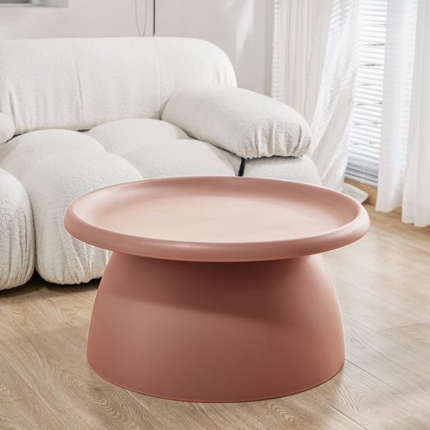 Coffee Table Mushroom Nordic Round Large Side Table 70CM Pink Image 8