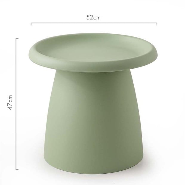 Coffee Table Mushroom Nordic Round Small Side Table 50CM Green Image 2