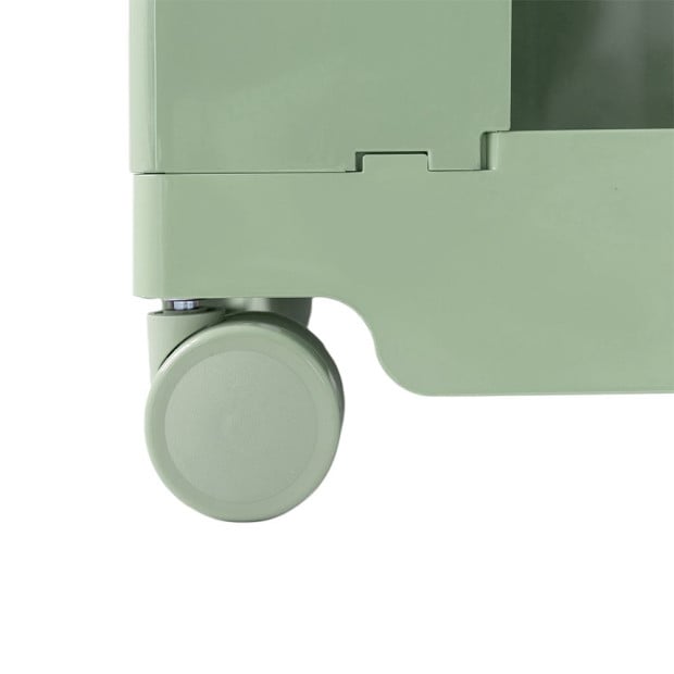 Bedside Table Nightstand Organizer Replica Boby Trolley 5Tier Green Image 4