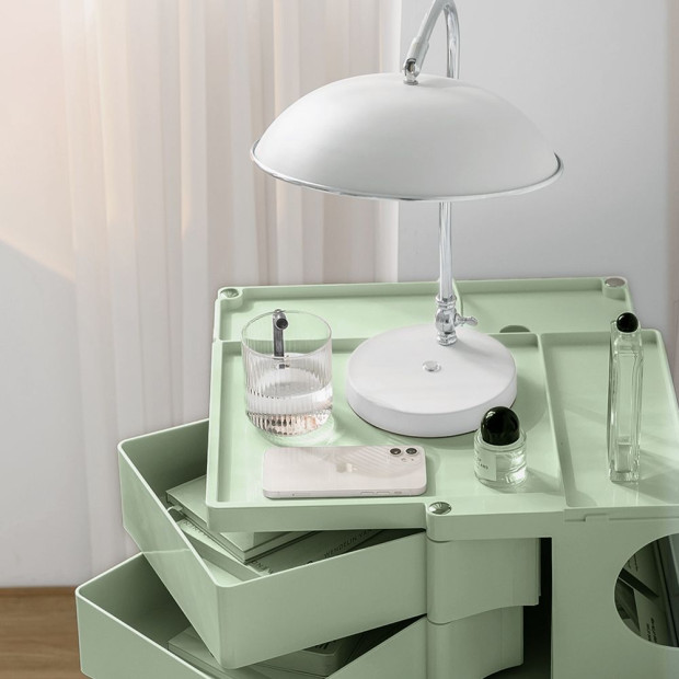 Bedside Table Nightstand Organizer Replica Boby Trolley 5Tier Green Image 6