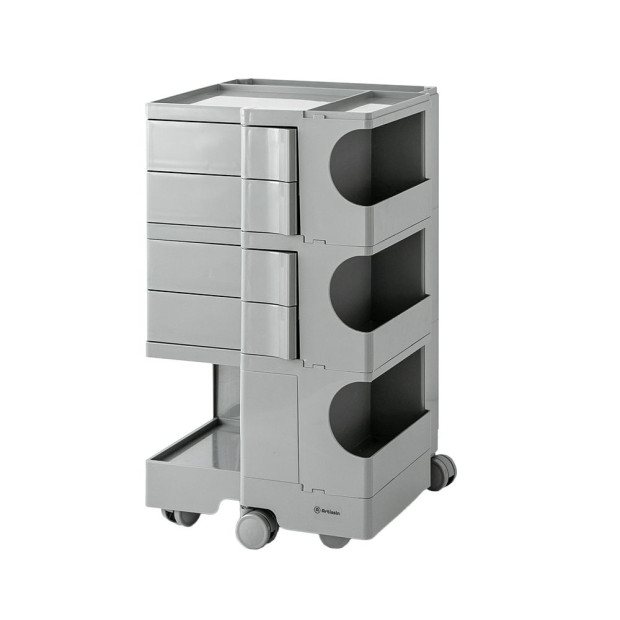 Bedside Table Nightstand Organizer Replica Boby Trolley 5Tier Grey