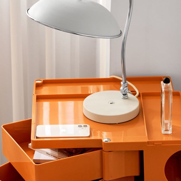 Bedside Table Nightstand Organizer Replica Boby Trolley 5Tier Orange Image 6