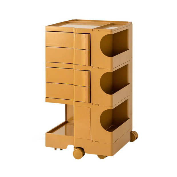 Bedside Table Nightstand Organizer Replica Boby Trolley 5Tier Yellow