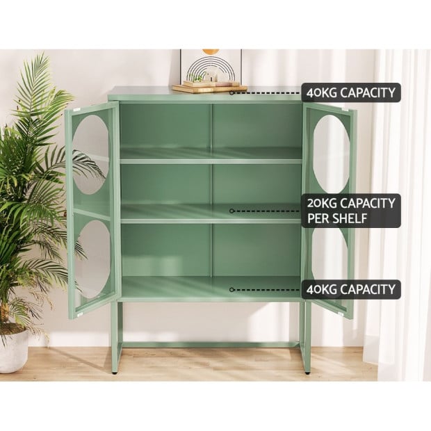 In Buffet Sideboard Metal Cabinet - Ella Green Image 5