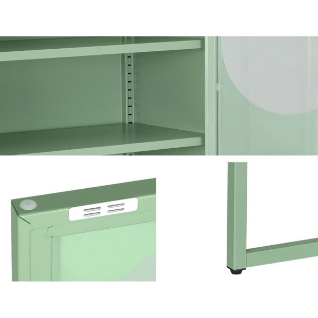 In Buffet Sideboard Metal Cabinet - Ella Green Image 6