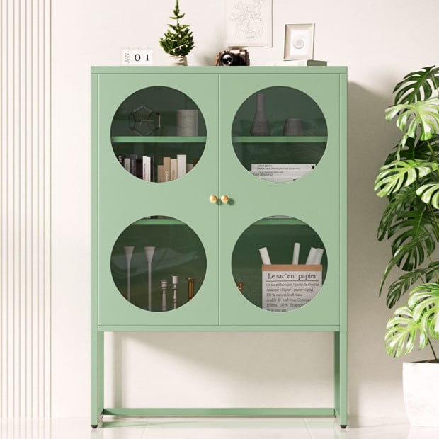 In Buffet Sideboard Metal Cabinet - Ella Green Image 7