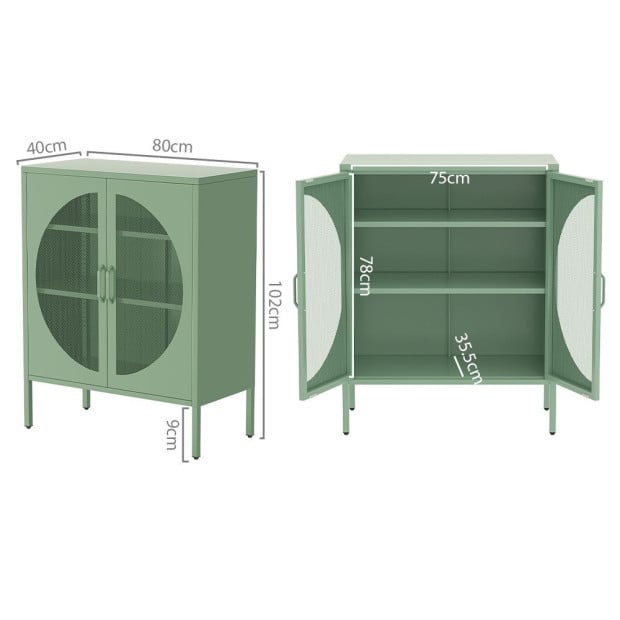 In Buffet Sideboard Metal Cabinet - Elsa Green Image 2