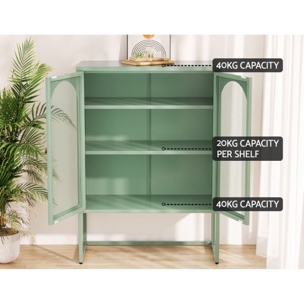 In Buffet Sideboard Metal Cabinet - Elma Green Image 5