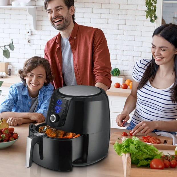 Pronti 7.2L 1800W Air Fryer Cooker Kitchen Oven Black Image 9