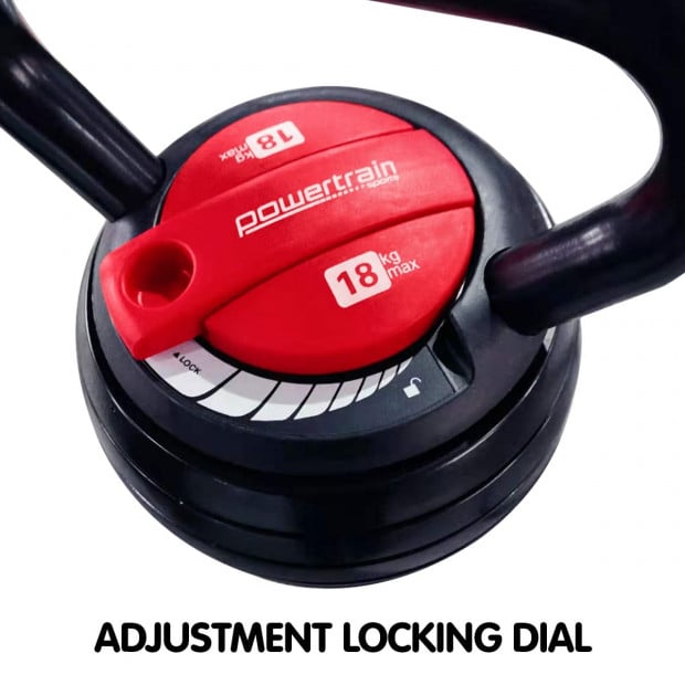 18kg/40lb Powertrain Adjustable Kettlebell Image 3