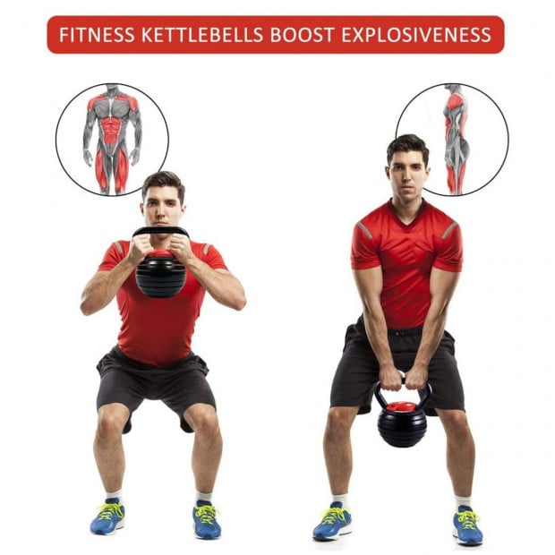 18kg/40lb Powertrain Adjustable Kettlebell Image 6