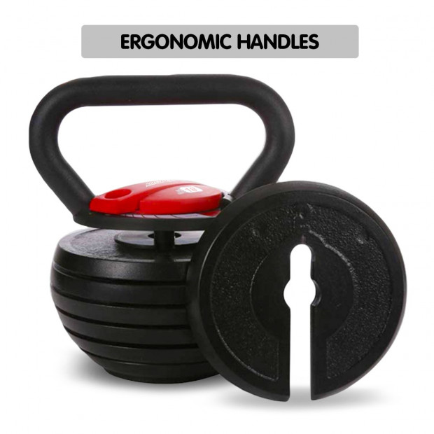 18kg/40lb Powertrain Adjustable Kettlebell Image 7