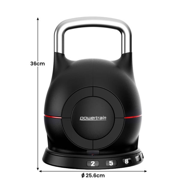 Powertrain 20kg Adjustable Kettlebell One Hand Adjustment Weight Set Image 3