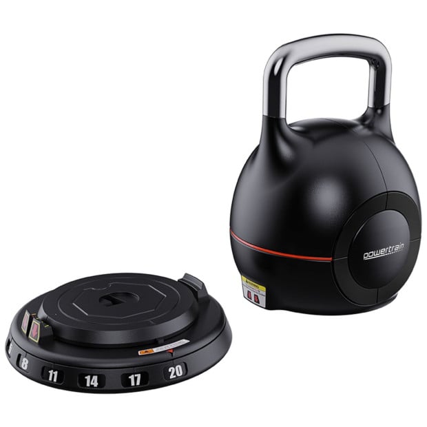 Powertrain 20kg Adjustable Kettlebell One Hand Adjustment Weight Set Image 6
