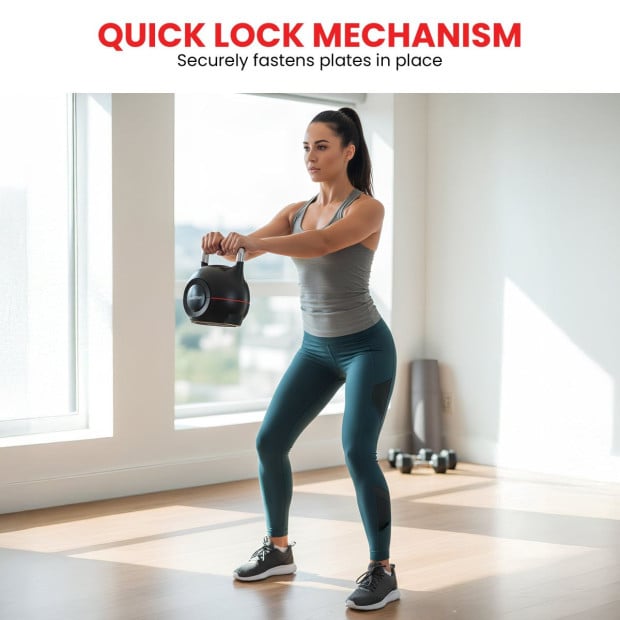 Powertrain 20kg Adjustable Kettlebell One Hand Adjustment Weight Set Image 10
