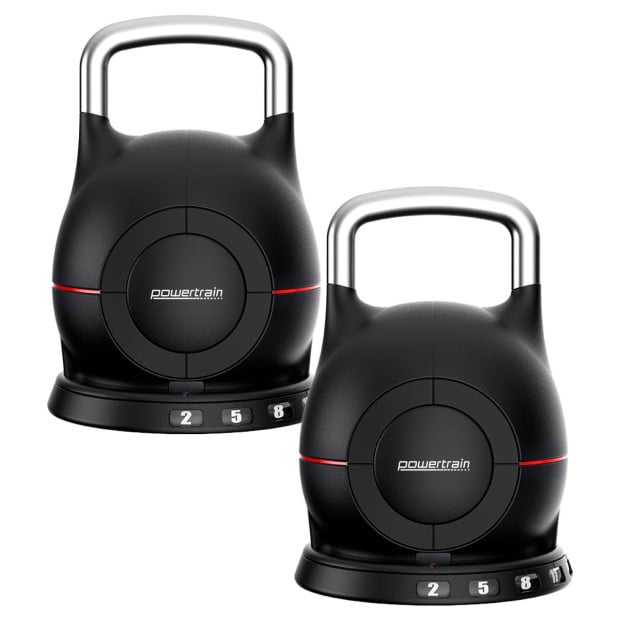 Powertrain 40kg Adjustable Kettlebell One Hand Adjustment Weight Set Image 2