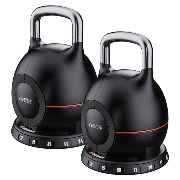 Powertrain 40kg Adjustable Kettlebell One Hand Adjustment Weight Set Image 4