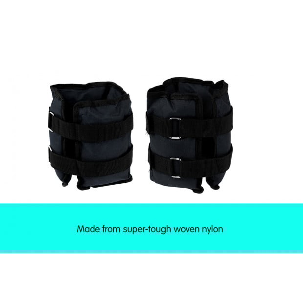 2 x 2kg Powertrain Ankle/Wrist Weights Image 3