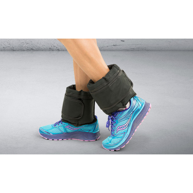 2 x 2.5kg Powertrain Adjustable Ankle Gym Weights Image 4