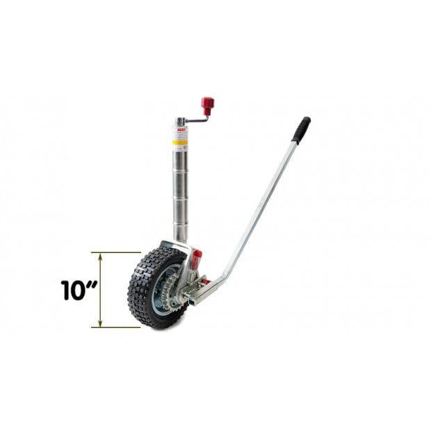 AL-KO 10in Ratchet Jockey Wheel for Trailers & Caravans Image 3