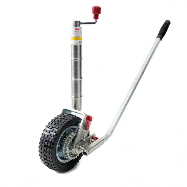 AL-KO 10in Ratchet Jockey Wheel for Trailers & Caravans Image 2