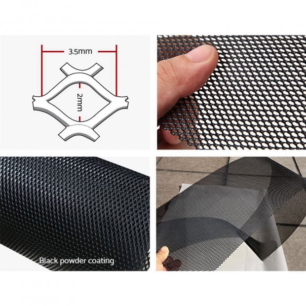 60 Gutter Guard Guards Aluminium Leaf Mesh 100x20cm Brush Garden 60M Image 3