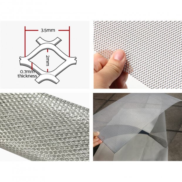 60 Gutter Guards Aluminium Leaf Mesh 100x20cm Brush Deluxe Garden 60M Image 4